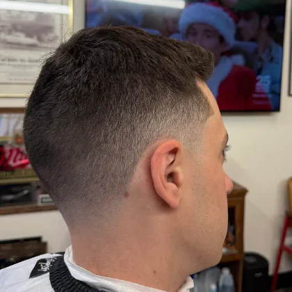 Recent haircut at Heartbreakers Barbershop