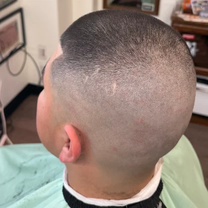 Recent haircut at Heartbreakers Barbershop