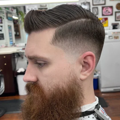 Recent haircut at Heartbreakers Barbershop