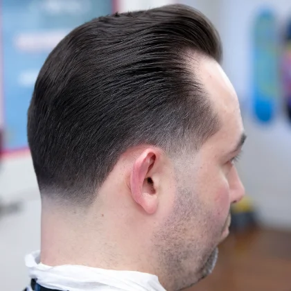 Recent haircut at Heartbreakers Barbershop