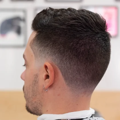 Recent haircut at Heartbreakers Barbershop