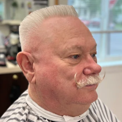 Recent haircut at Heartbreakers Barbershop